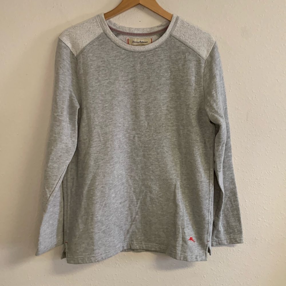 Tommy‎ Bahama Grey Crewneck Pull Over Sweater Women's Size Medium